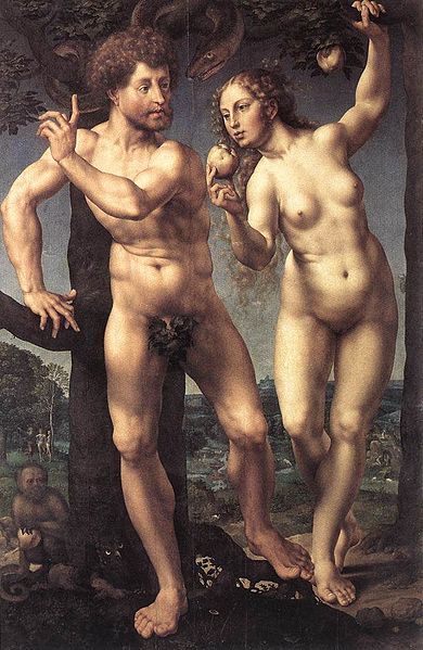 Jan Gossaert Adam Eve